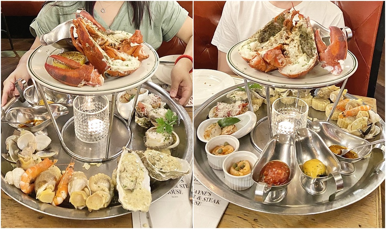 【信義食記】Wayne’s New York 瑋恩紐約美式龍蝦牛排餐廳,海鮮雙人塔與肋眼牛排開箱,額外驚喜是厚切培根 (菜單) - 第35張圖