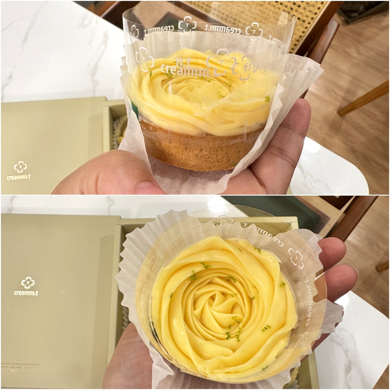 【宅配甜點】creammm.t 家常檸檬塔、司康組合、三溫堂蝴蝶酥、栗子千層派、經典風味冰淇淋-近全商品開箱與心得，奶蛋素友善，台中市十大伴手禮首獎